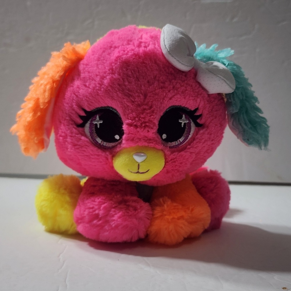 Gund P. Lushes Pet Cyndi Pupowski T84500 Rainbow Puppy Plush 7"